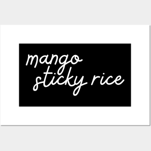 mango sticky rice - white Posters and Art